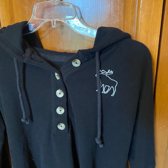 Abercrombie and Fitch black hoodie - Picture 2 of 4